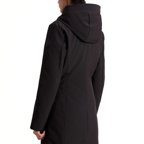Woolrich Parka lungo Parka Donna lungo Firth liscio Nero - Francavilla Moda